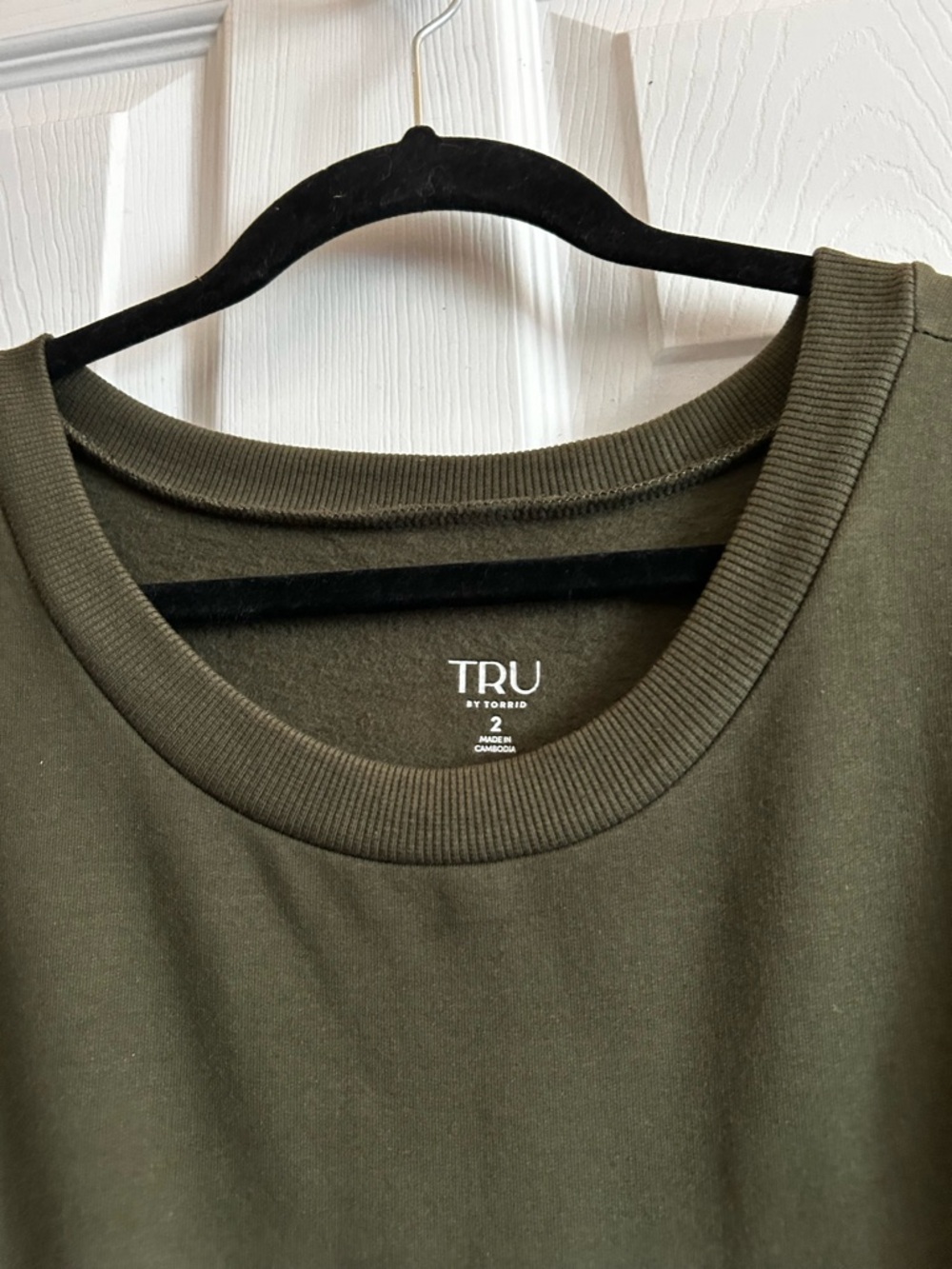 torrid Olive Green Pullover Sweatshirt